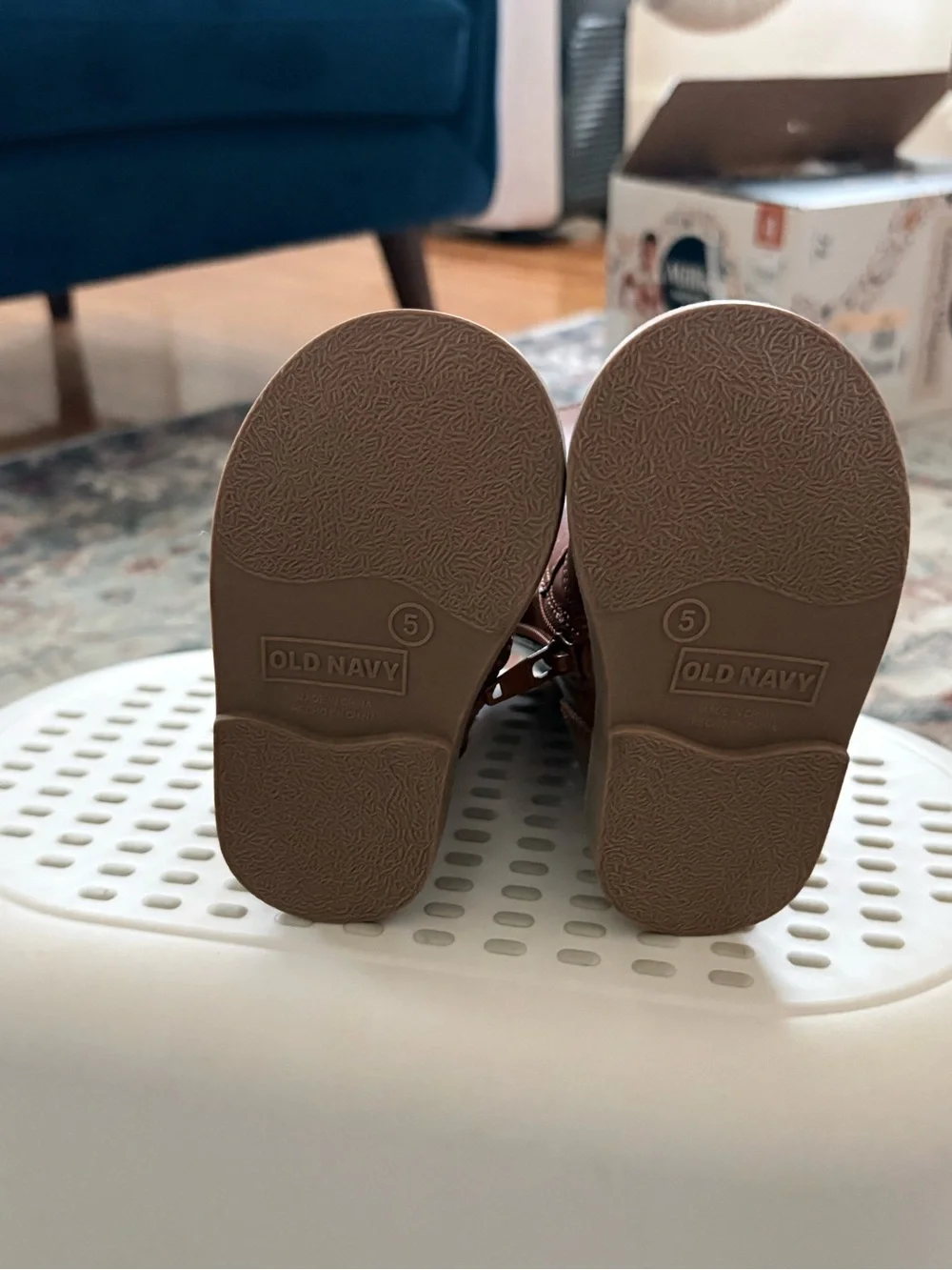 Old Navy Toddler Brown Faux-Leather Buckle Boots